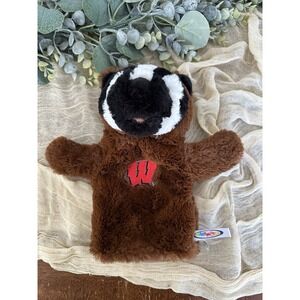 Mary Meyer Badger Wisconsin Badgers‎ Mascot Hand Puppet 10" 10392